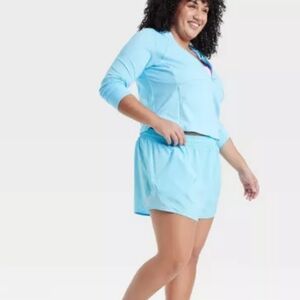 Women's Woven Mid Rise Run Shorts XXL 3" All In Motion